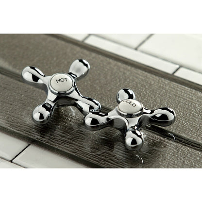 Kingston Brass Heritage Bridge Kitchen Faucet with Brass Sprayer